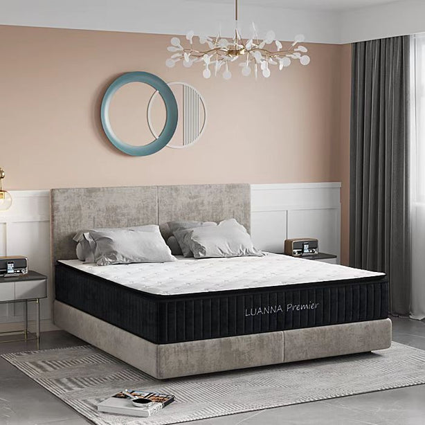LUANNA Premier Plus Ice Silk Latex Pillow Top Hybrid Mattress