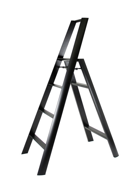 Ml24Bk Lucano Alum 4-Step Stool (Black)