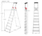 H8040-807 Hailo L80 Comfortline 8 Steps Ladder
