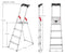 H8040-407 Hailo L80 Comfortline 4 Steps Ladder