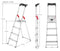 H8160-407 Hailo L60 Standardline 4 Steps Ladder