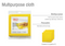 M0399.01 Mery Yellow Multi-Purpose Cloth (3-Piece Pack)
