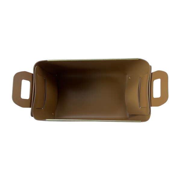 Vegan Leather Storage Basket