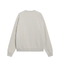 Talc-Colored Cotton Fleece Sweatshirt