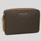 Michael Kors Jet Set Item Crossbody Bag In Signature Brown NEW LOGO RS-35F8GTTC3B