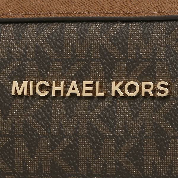 Michael Kors Jet Set Item Crossbody Bag In Signature Brown NEW LOGO RS-35F8GTTC3B