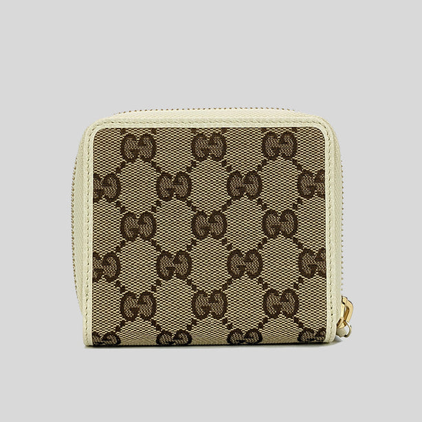 Gucci Women's Signature GG Small Bifold Wallet White RS-346056