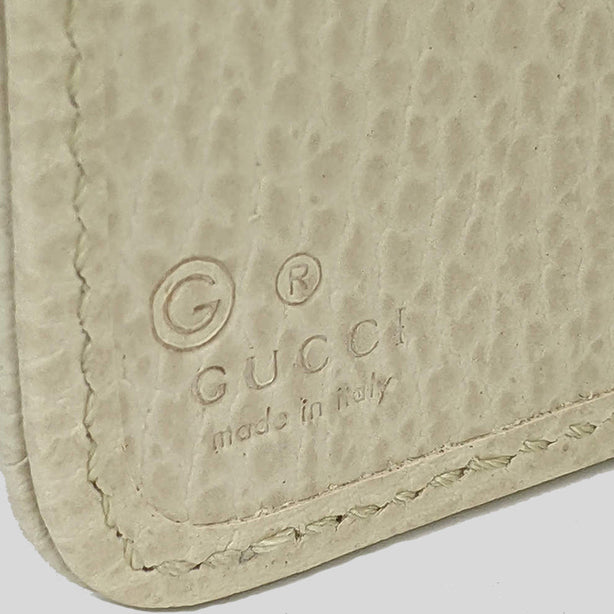 Gucci Women's Signature GG Small Bifold Wallet White RS-346056