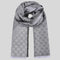 GUCCI Signature Logo GGWEB Scarf/Wrap Light Grey RS-281942