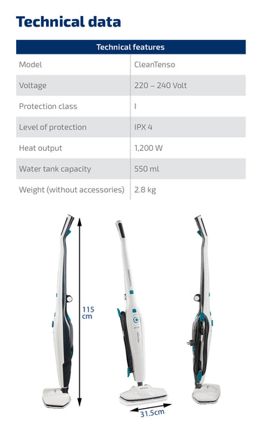 L11910 Steam Mop Clean Tenso