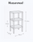 T4812.00 Tatay Rect. Rack 3 Levels Brown