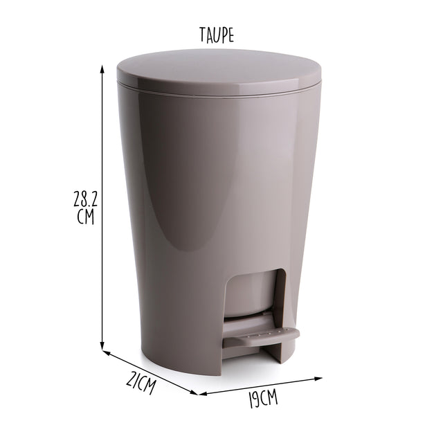 T4349.15 Tatay Bathroom Bin 5L (Taupe)