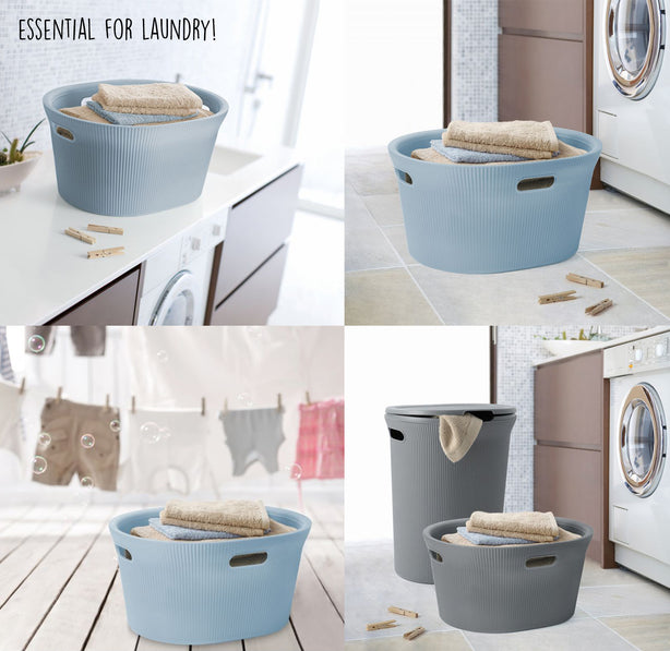 T0420.00 Tatay Laundry Basket 35L (Blue Mist)