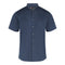 John Langford Mandarin Collar Linen Cotton Short Sleeve Shirt