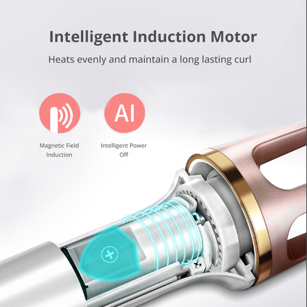 Satoshi Automatic Hair Curler Anti Scalding 3 Level Gear Temperature Smart Shut Off When Not In Use