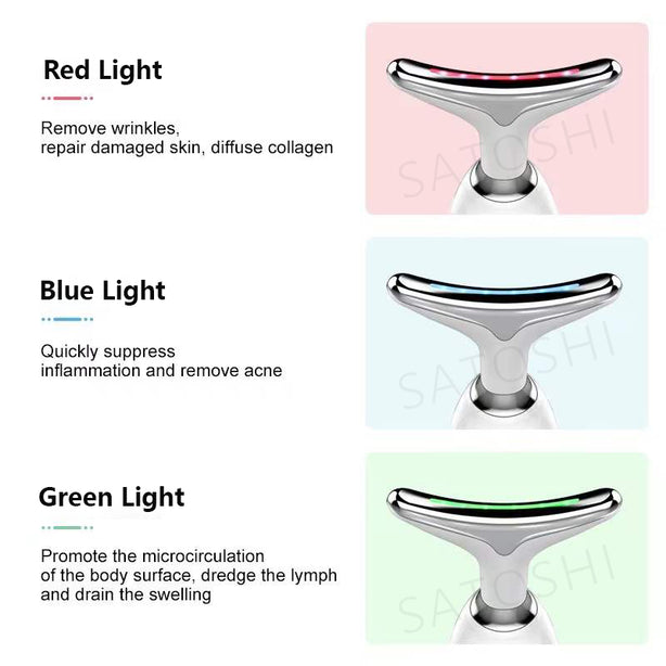 Satoshi Skin Rejuvenate Device Neck Massager Beauty Device Reduce Double Chin Remove Neck Line Neck Firm Lifting