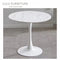 GRANDI Sintered Stone Round Table - White W80CM