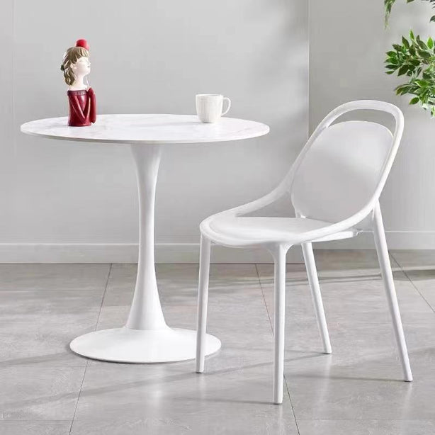 GRANDI Sintered Stone Round Table - White W80CM