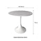 GRANDI Sintered Stone Round Table - White W80CM