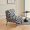 PLOVER Houndstooth Armchair - Green Colour