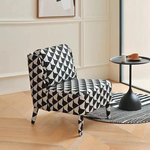 PLOVER Houndstooth Armchair - Green Colour