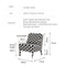 PLOVER Houndstooth Armchair - Green Colour