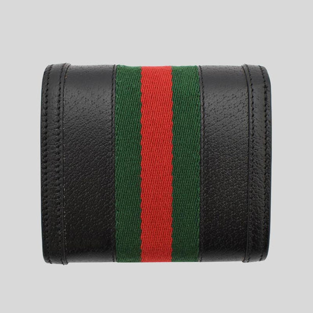 Gucci Ophidia Leather Bifold Wallet Black RS-719887