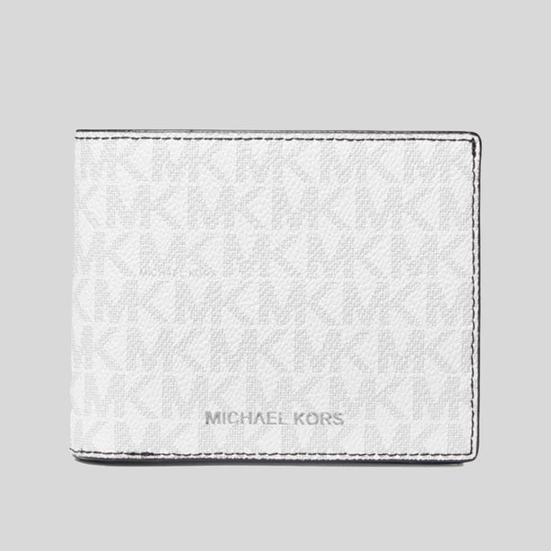 Michael Kors Greyson Billfold Wallet With Passcase Bright White RS-39F9LGYF2B