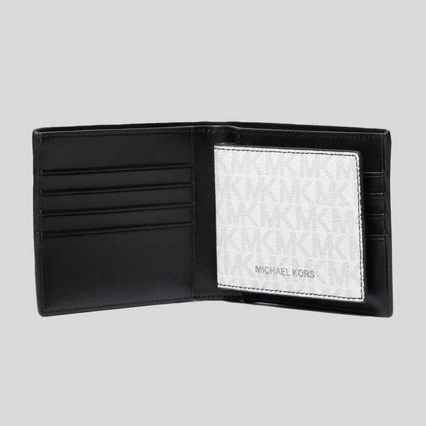Michael Kors Greyson Billfold Wallet With Passcase Bright White RS-39F9LGYF2B