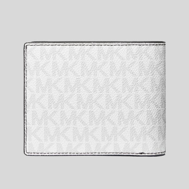 Michael Kors Greyson Billfold Wallet With Passcase Bright White RS-39F9LGYF2B