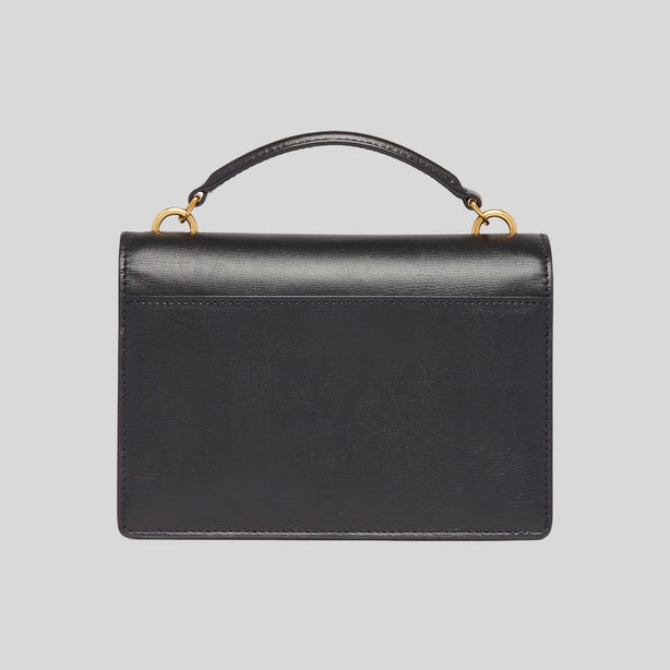 SAINT LAURENT YSL Sunset Chain Wallet In Smooth Leather Black RS-533026D422W