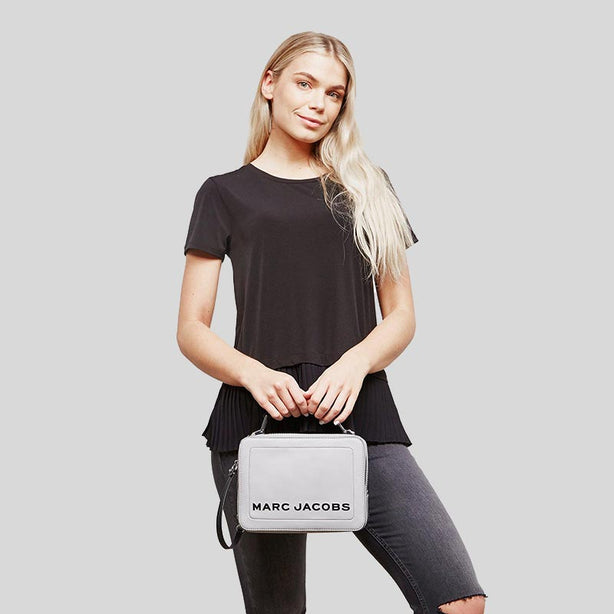 Marc Jacobs The Textured Box Bag 23 Swedish Grey RS-H137L01FA21