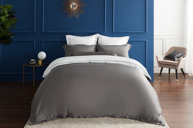 Palais Suite - LF Steel Gray Bundle Bed Set