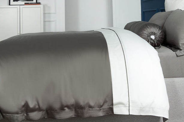 Palais Suite - LF Steel Gray Bundle Bed Set