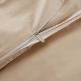 Hotelier Prestigio - Luxury Champagne Base White Border Fitted Sheet Set