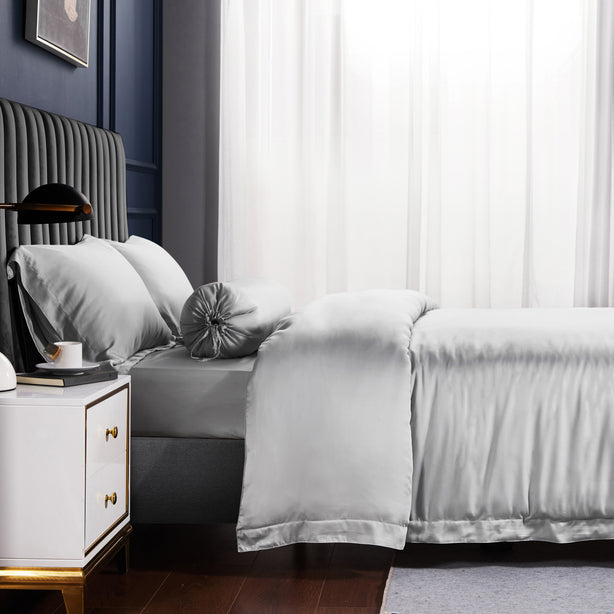 Palais Suite - LF Silvery Grey Bundle Bed Set