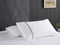 Hotelier Prestigio - Lucent White With Black Lines Fitted Sheet Set