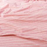 Cotton Pure - Pinky Stripe Jersey Cotton Fitted Sheet Set