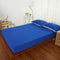 Cotton Pure - Klein Blue Jersey Cotton Fitted Sheet Set