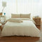 Cotton Pure - Milky Beige Jersey Cotton Fitted Sheet Set
