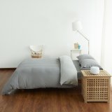 Cotton Pure - Ash Grey Jersey Cotton Quilt Cover