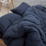 Cotton Pure - Prussian Blue Jersey Cotton Quilt Cover