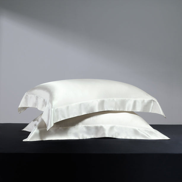 Seta Couture - Mulberry Silk Albescent White Pillow Case