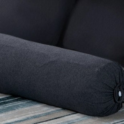 Cotton Pure - Preto Black Jersey Cotton Bolster Case