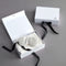 Seta Couture - -  Mulberry Silk Albescent White Eye Mask