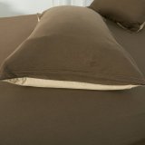 Cotton Pure -  Coyote Brown Jersey Cotton Pillow Case