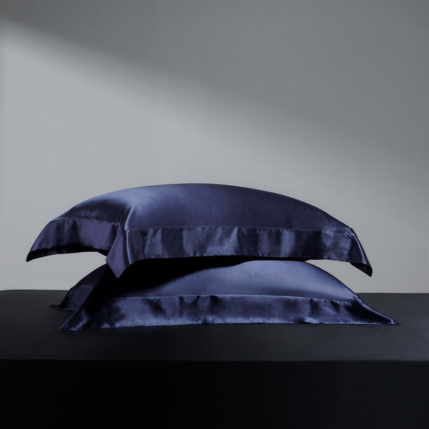 Seta Couture - Mulberry Silk Admiral Blue Pillow Case