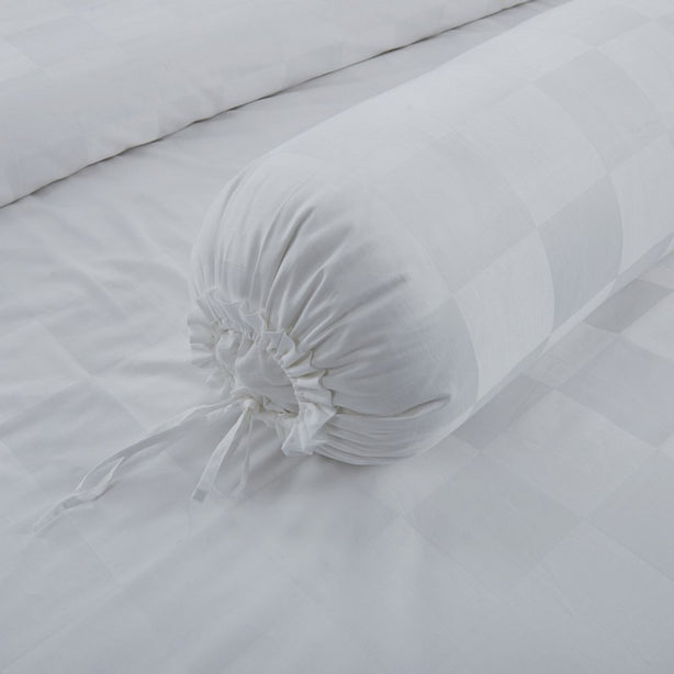 Hotelier Prestigio - White Sateen Square Bolster Case