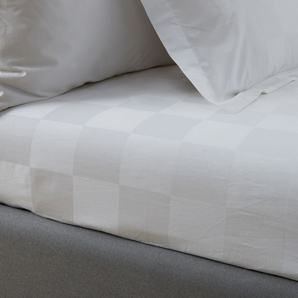 Hotelier Prestigio - White Sateen Square Bolster Case