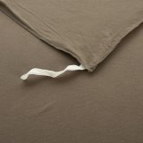 Cotton Pure - Coyote Brown Stripe Jersey Cotton Bolster Case